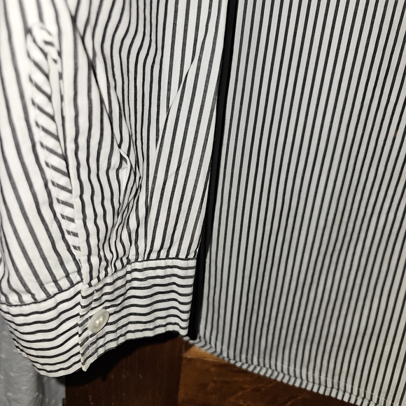 J. Crew Navy and White Striped Shirt - Picture 4 of 5